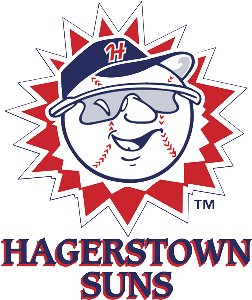 While The Logos Of The Hagerstown Suns And Their Parent - Hagerstown Suns Logo (1920x1080), Png Download