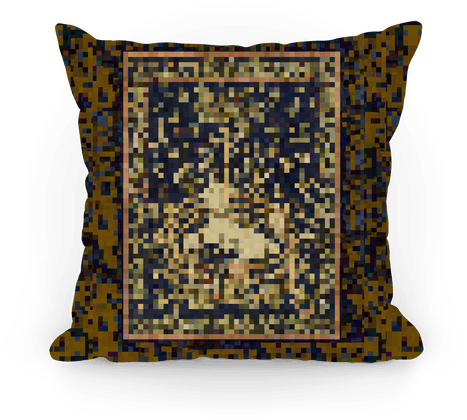 Pixel Unicorn Tapestry Pillow - Unicorn Tapestry Bag (484x484), Png Download