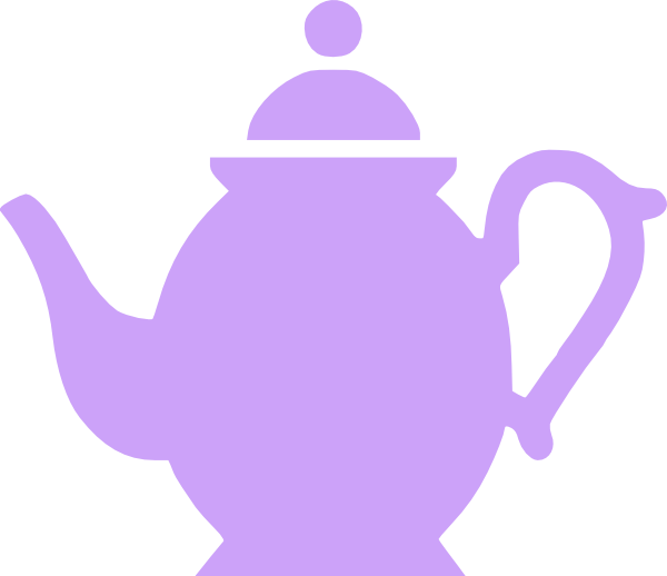 Teapot Clip Art At Clker - Purple Teapots Clip Art (600x518), Png Download