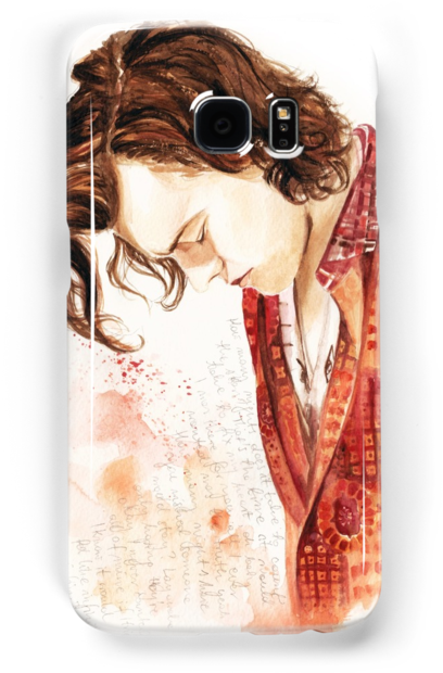 Harry Styles By Waterlyrics - Harry Styles Watercolor Painting (500x700), Png Download