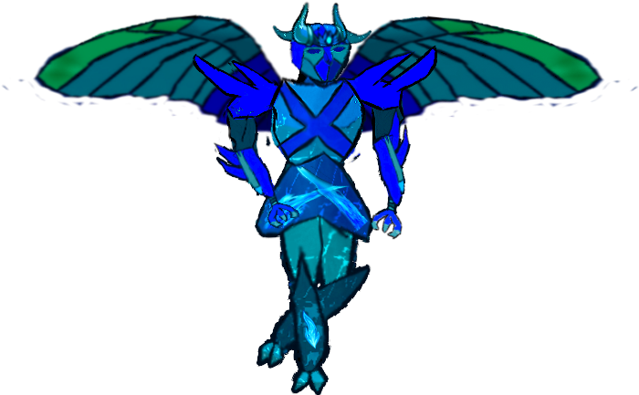 Blue Flare- Human Mode - Illustration (800x600), Png Download