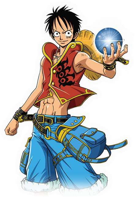 Luffy One Piece Unlimited Adventure Outfit - One Piece Unlimited Adventure Luffy (441x643), Png Download