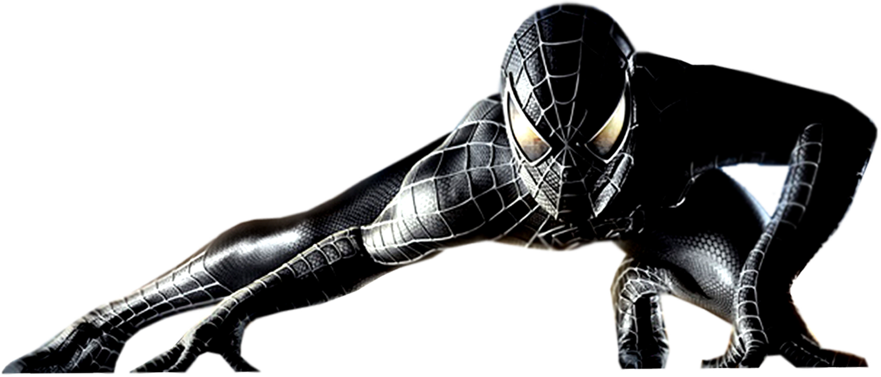 Black Spider Man Png Image - Spiderman 3 (1712x733), Png Download