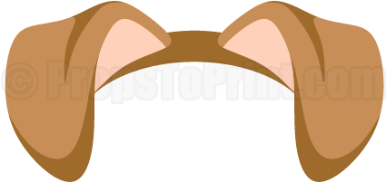 Puppy Clipart Printable - Dog Ears Png (458x354), Png Download