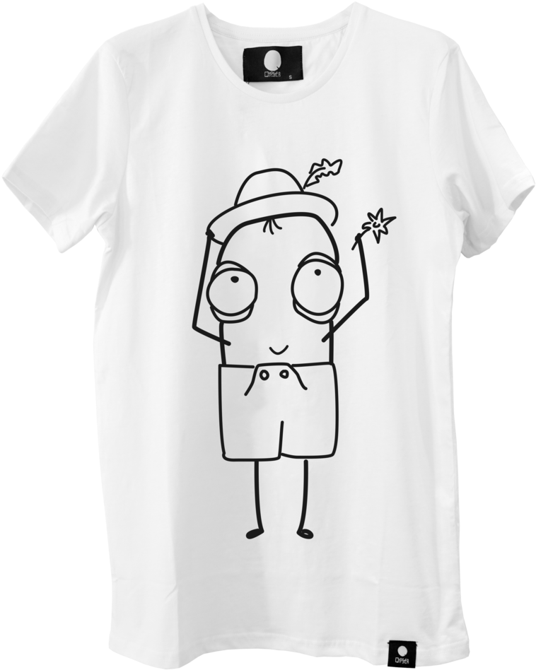 Awesome Hans T-shirt Design By Quipster - White Tee Shirt Design (816x1024), Png Download