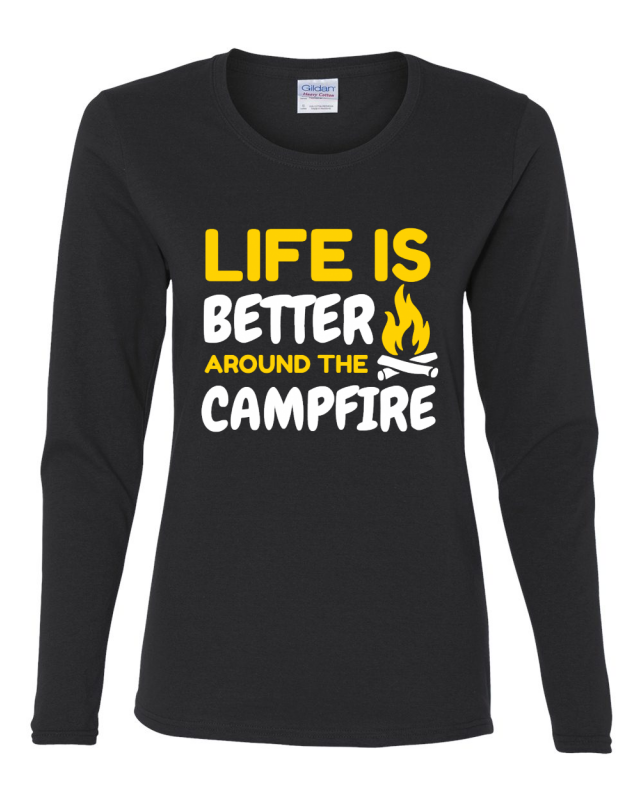 Life Is Better Around The Campfire T Shirt Design - Clothing (800x800), Png Download