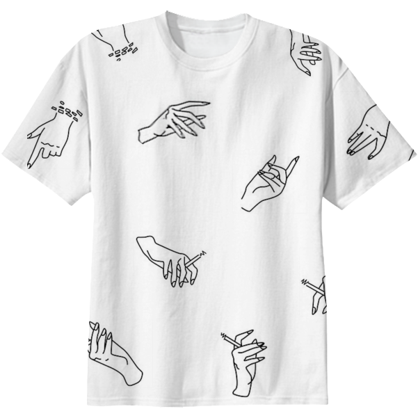 Harry Styles Inspired Hand Shirt $38 - T-shirt (608x621), Png Download