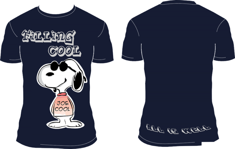T-shirt Design - Snoopy Coloring Book Vol. 2 : Coloring Book: Stress (800x508), Png Download