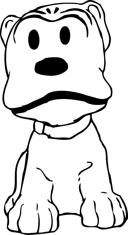 Puppy Svg Clip Arts 324 X 596 Px (324x596), Png Download