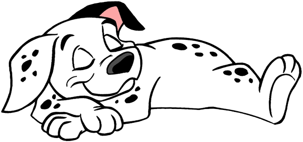 Puppy - 101 Dalmatians Clipart (614x288), Png Download