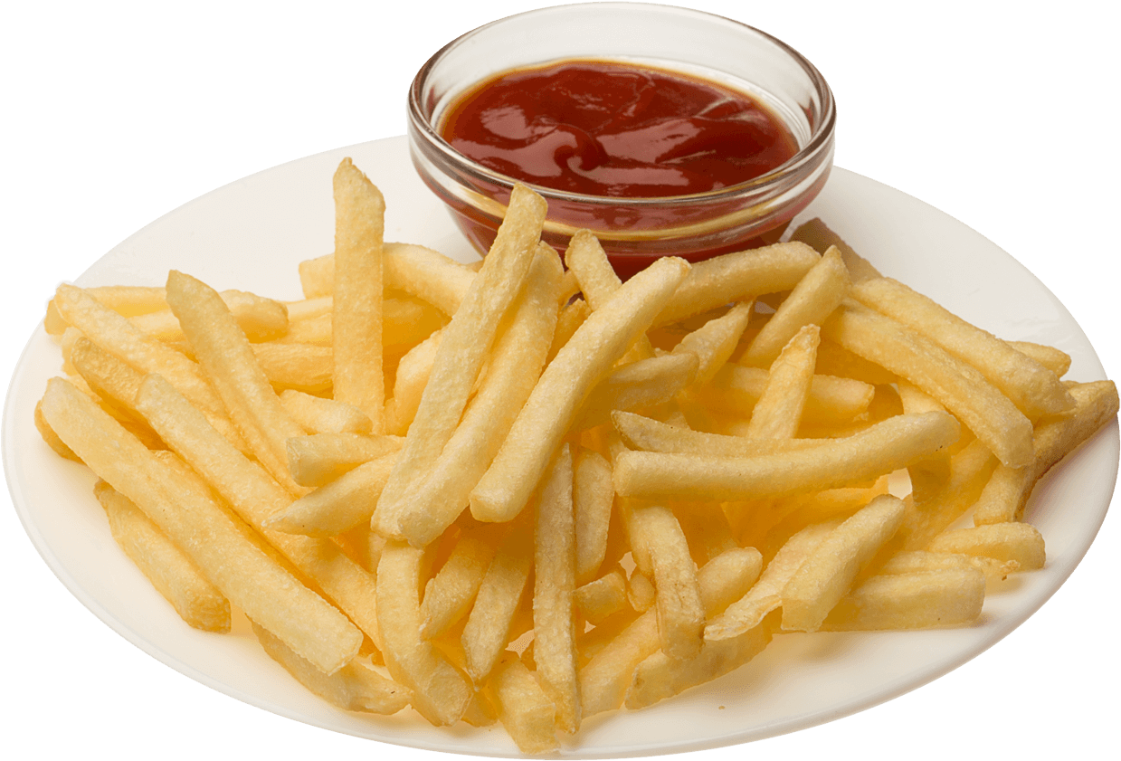 Mcdonald S French Street - French Fries With Ketchup Png (1600x1000), Png Download