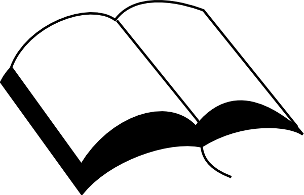 Open Book Silhouette Png Svg Free - Bible Silhouette (600x386), Png Download