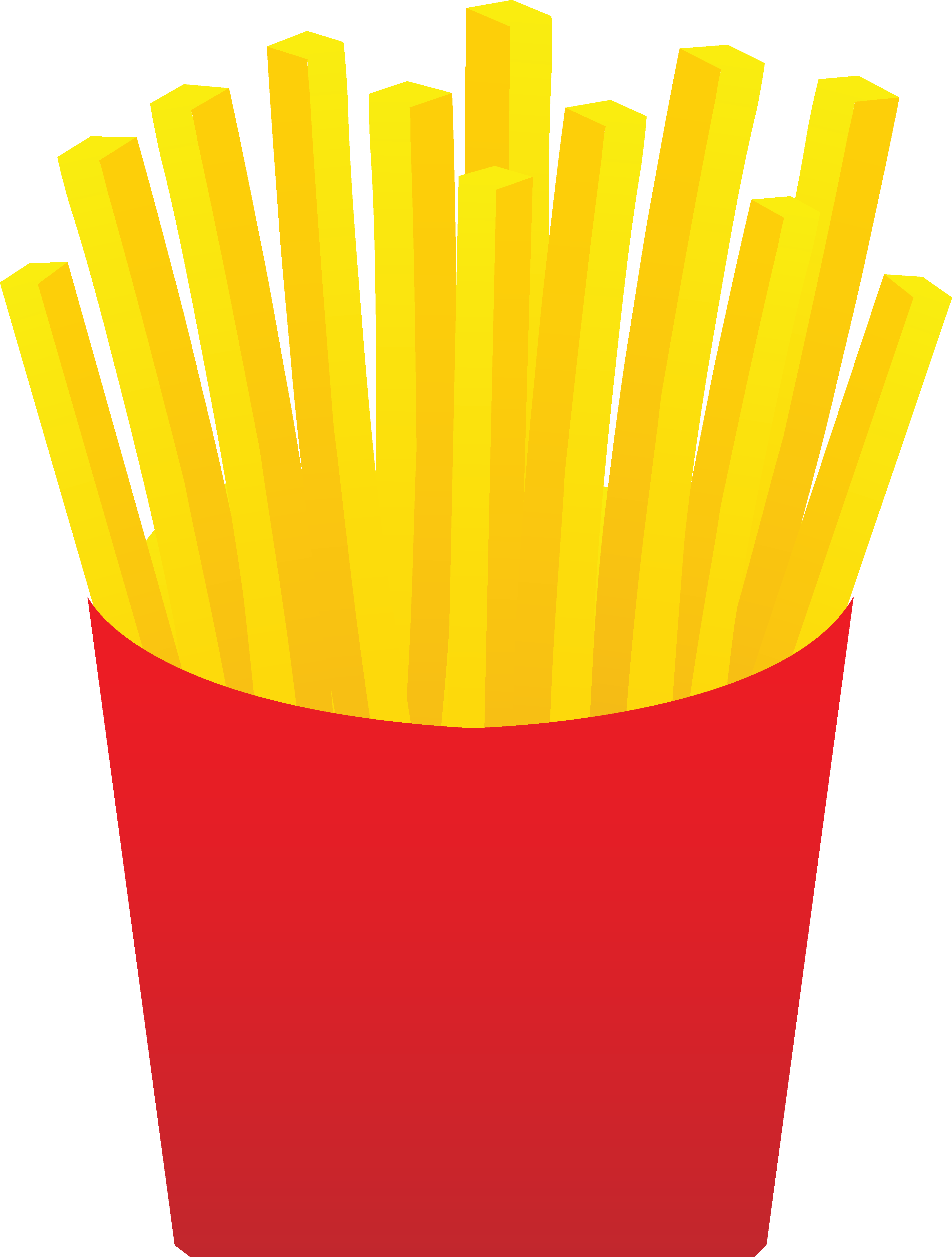 French Fries Clipart Png Image Free - French Fry Clip Art (3762x4968), Png Download