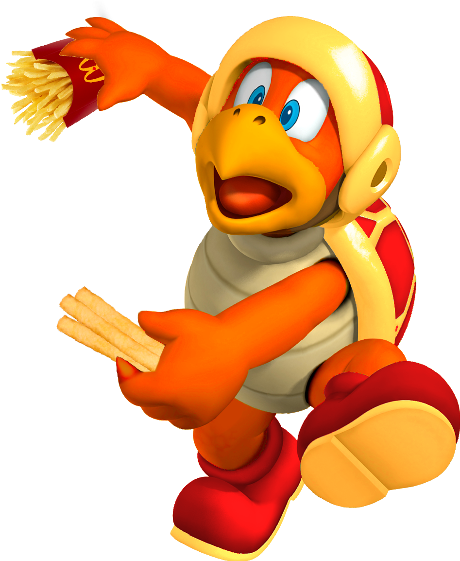 French Fry Bro - Ice Bro Mario (990x1173), Png Download
