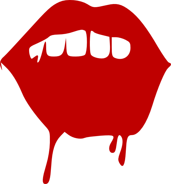 Clip Art Transparent Stock Collection Of Teeth Transparent - Vampire Mouth Transparent (552x595), Png Download