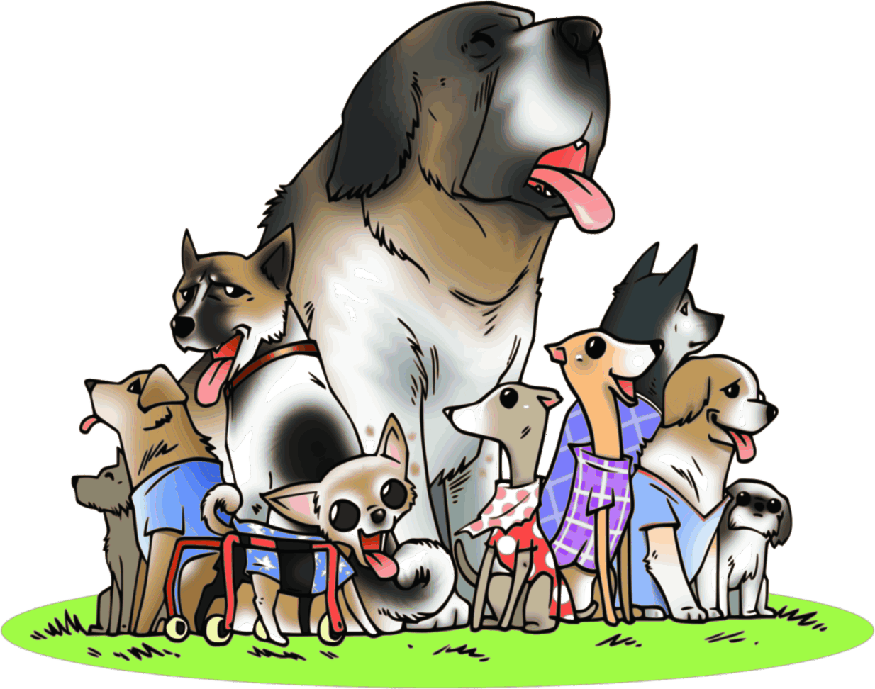 Rescued Pet Clipart Png Rescued Pet Clipart - Dog (1234x972), Png Download
