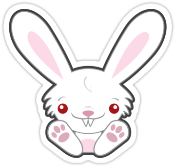 What Did You Think It Wouldn't Have Fangs We Are Fang - Cute Bunny With Fangs (375x360), Png Download