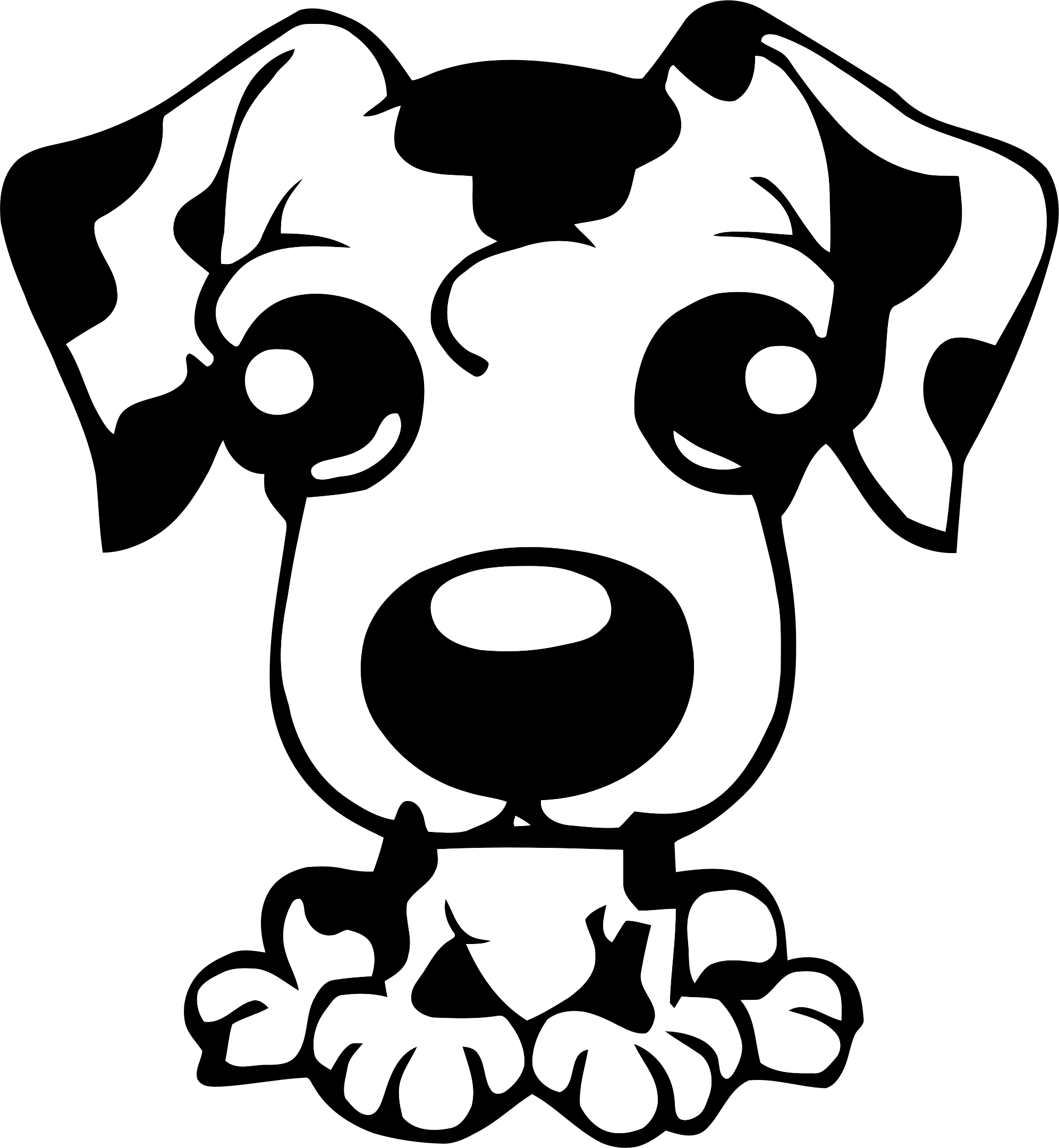 Icon Icons Png Free - Cute Puppy Cartoon Png (1993x2161), Png Download