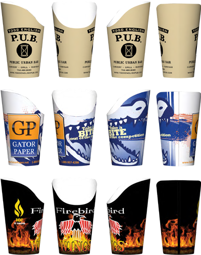 Fry Scoop Cups - French Fries Paper Cup (400x500), Png Download