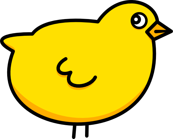 Animated Baby Chicken (600x482), Png Download