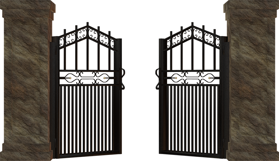 Graphic Royalty Free Png Transparent Images Pluspng - Open Gate Png (960x557), Png Download
