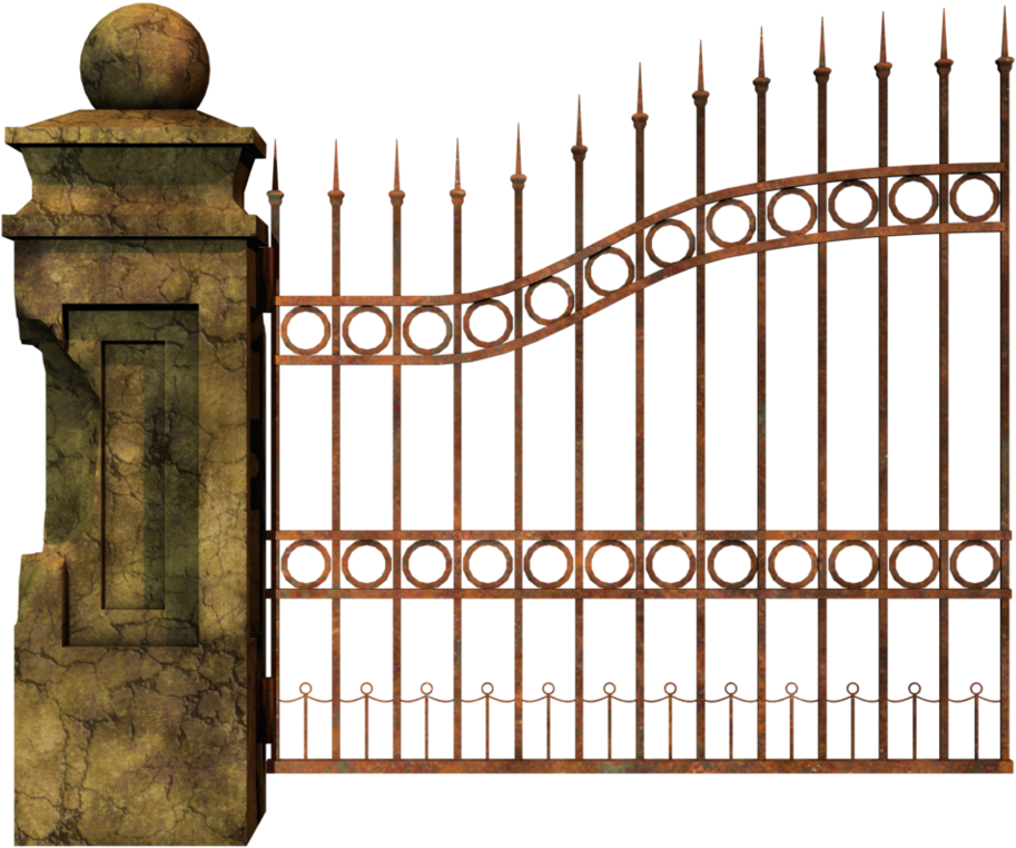 Share This Image - Gate Transparent Graveyard Png (725x600), Png Download