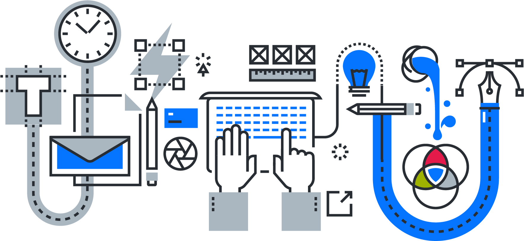 Ama16 Graphic Design - Design (2083x1042), Png Download