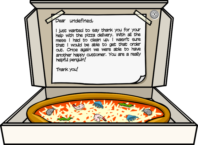 Box Of Pizza Full Award - Club Penguin Crab Pizza (640x471), Png Download
