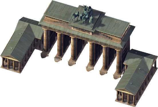 Brandenburg Gate - Simcity Brandenburg Gate (552x375), Png Download