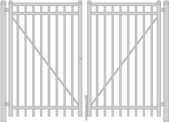 Steel Double Basic Flat Gate - François Rude Square (430x300), Png Download