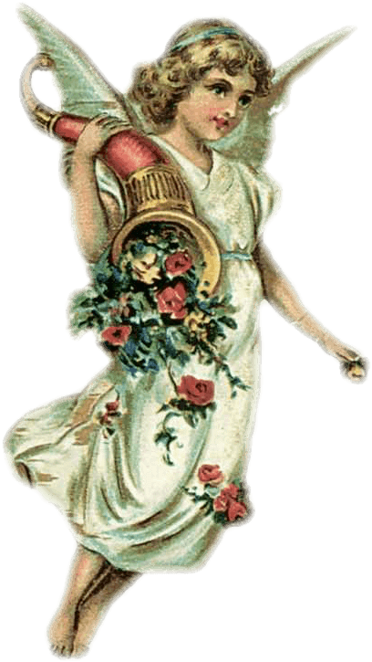 Tarjetas Navide As Estan En Formato Png Con Fondo Transparente - Victorian Angel Christmas Clipart (456x800), Png Download