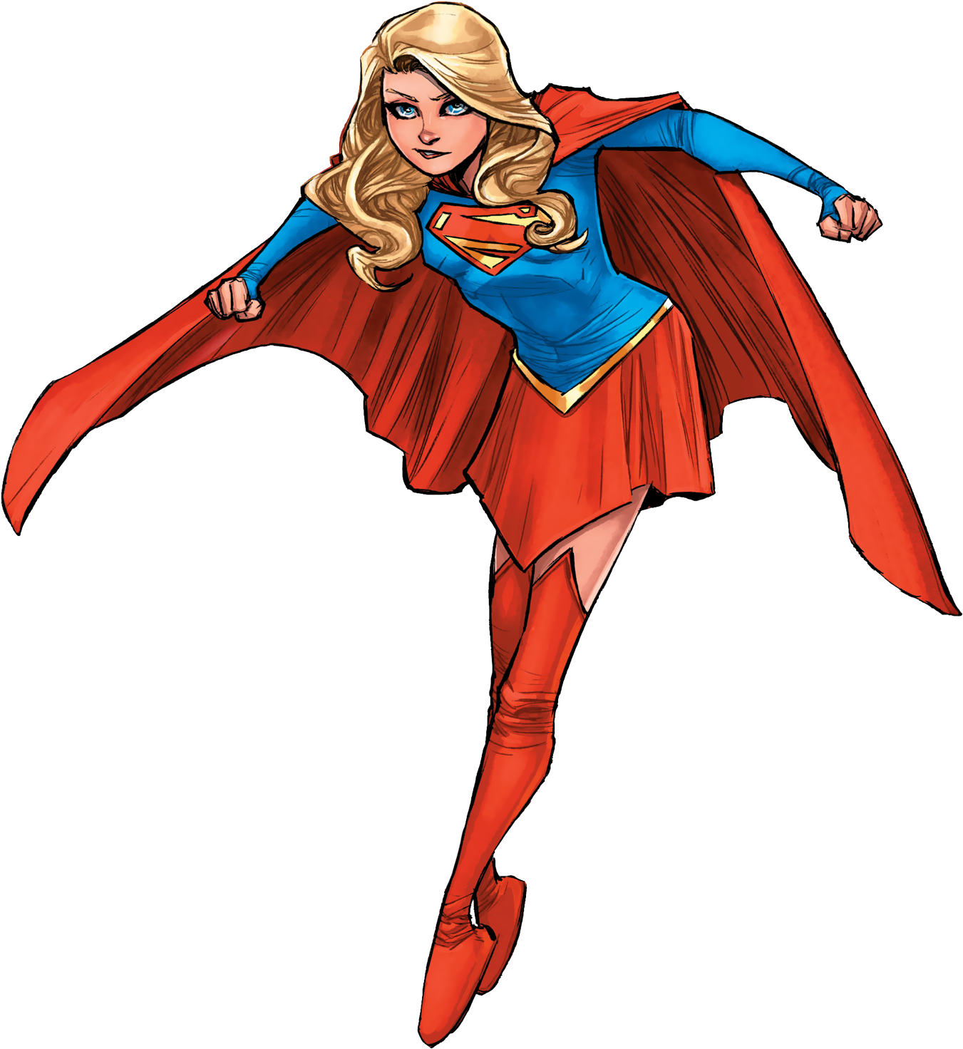 Supergirl Rebirth Profile (1400x1690), Png Download