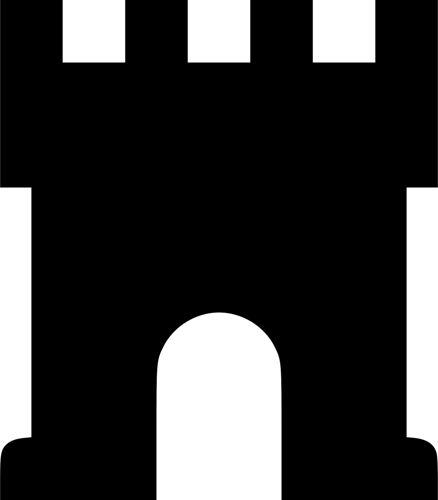 Castle Gate Comments - Gate Svg (858x980), Png Download