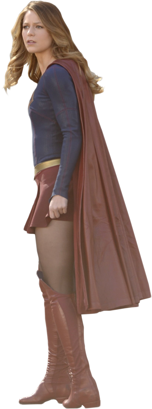Melissa Benoist, Supergirl, Arrow, Arrows - Supergirl Png (579x1380), Png Download