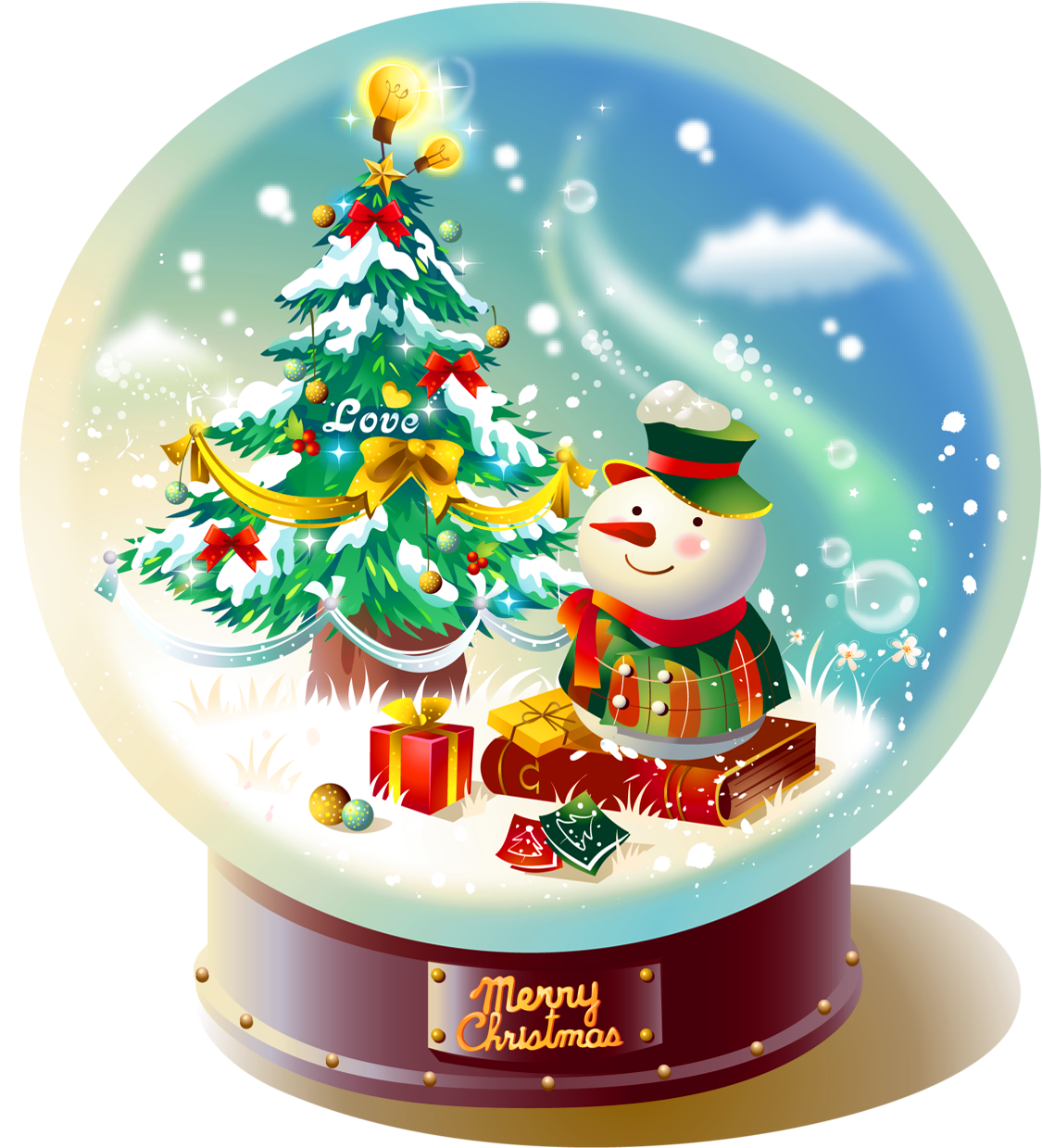 Transparent Christmas Snowglobe With Snowman Png Picture - Bola De Cristal Navideña (1180x1262), Png Download