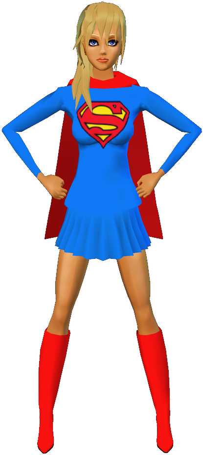 Supergirl Alpha 8 - Cosplay (421x929), Png Download