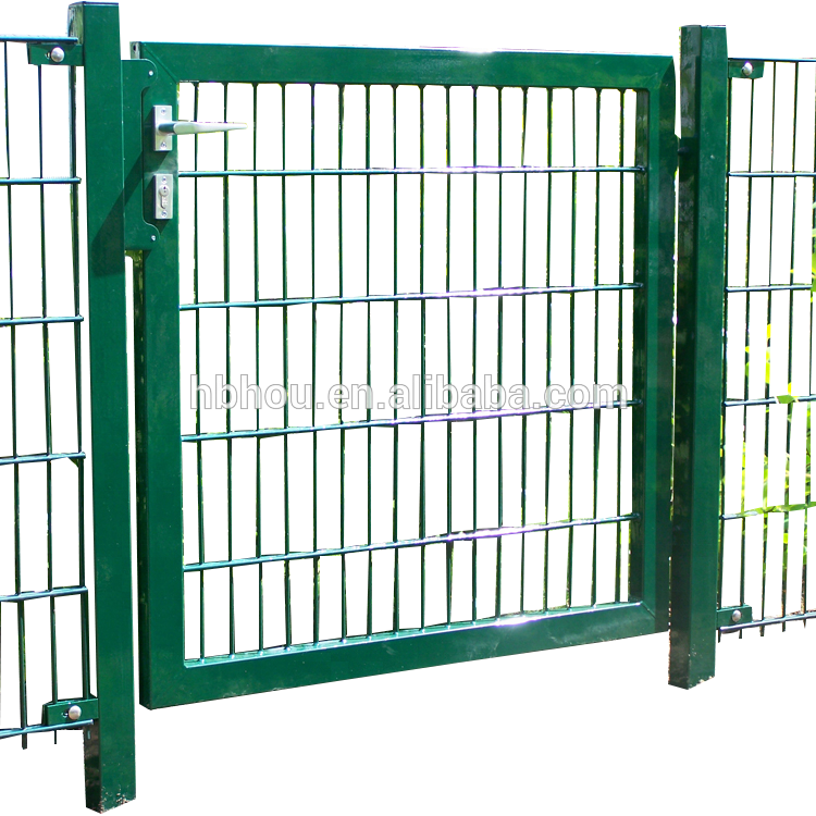 Green Powder Coated Wrought Iron Garden Gate Design,simple - Wicket Gate (750x750), Png Download
