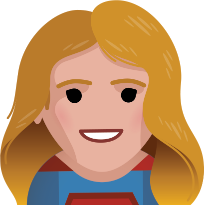 Image For Supergirl - Supergirl Emoji Png (409x411), Png Download
