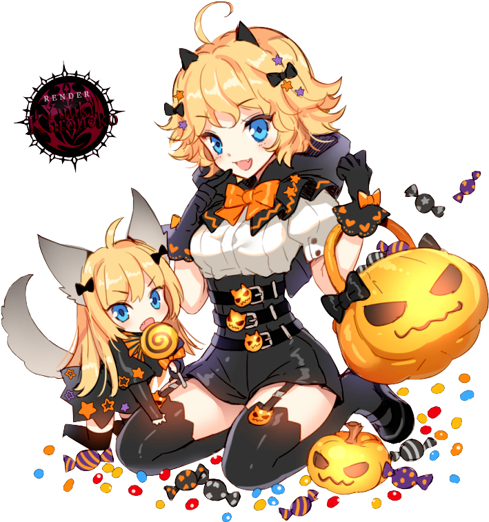 Render Nardack Halloween On Deviantart Png Render Transparent - Anime Halloween Render (800x800), Png Download