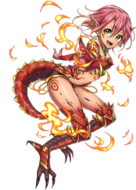 Saran Transparent - Dragon Girl Anime Png (480x640), Png Download