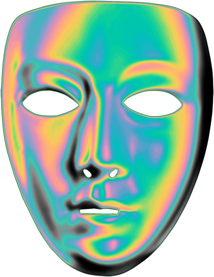 Tumblr Transparent Mask Monochrome Aesthetic Anime - Tumblr (1280x1280), Png Download