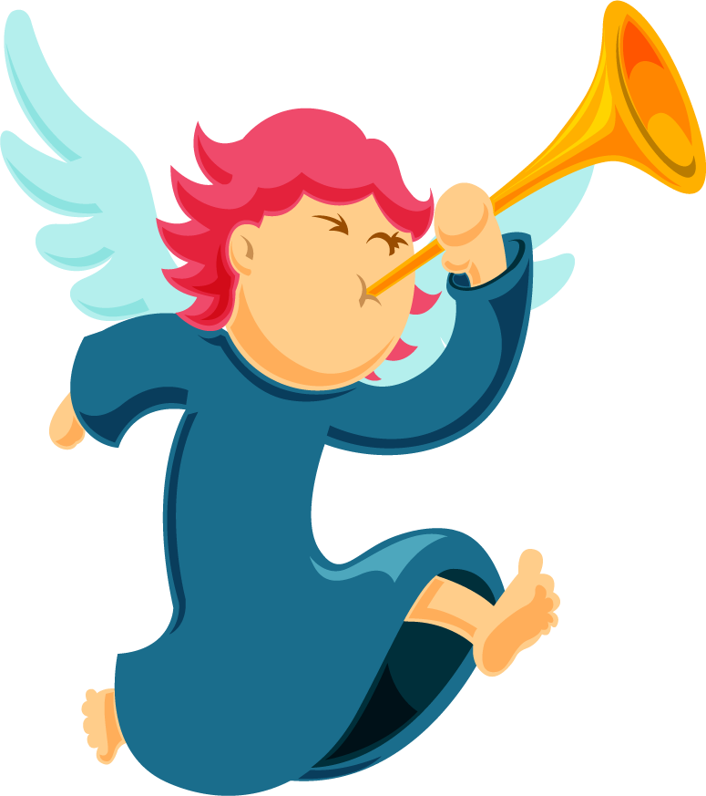 Angel For Free Download On Mbtskoudsalg - 吹 號角 小 天使 (775x873), Png Download
