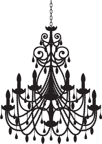 Double Streetlight Transparent Png - Chandelier Png (487x600), Png Download