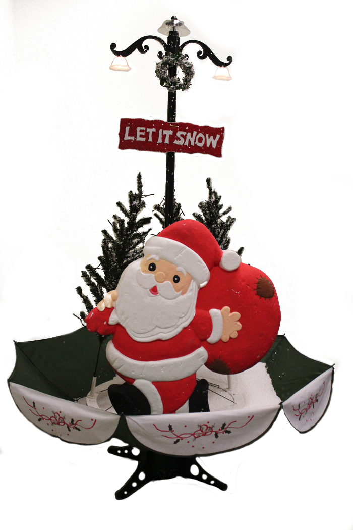 The Santa Snowing Christmas Tree - Fond D Écran De Noel (700x1050), Png Download