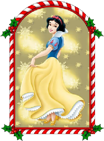 Snow White Christmas Window Clipart - Christmas (360x487), Png Download