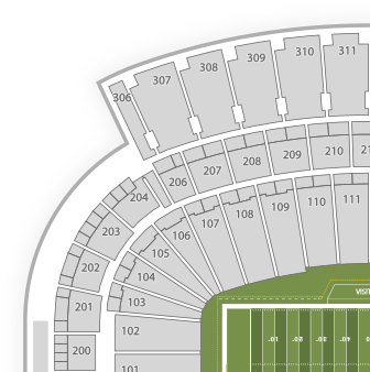 Buffalo Bills Seating Chart Find Tickets - Seat Number Michigan Stadium Seat Map (350x350), Png Download
