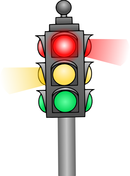 Pictures Of Traffic Lights - Traffic Lights Clip Art Png (444x599), Png Download