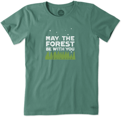 Women's Forest Be With You Crusher Tee - Active Shirt (480x480), Png Download