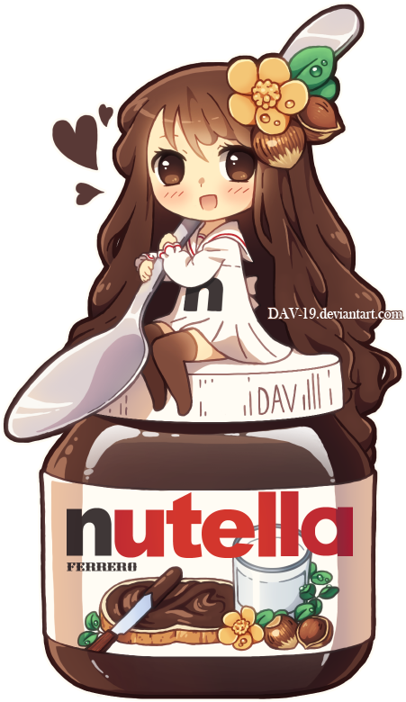 Nutella Clipart Transparent Background - Chibi Nutella (470x780), Png Download
