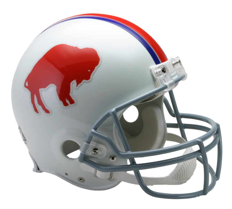 Buffalo Bills Vsr4 Authentic Throwback Helmet - Football Helmet (900x812), Png Download